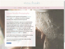 Tablet Screenshot of emmabrooksphotography.co.uk